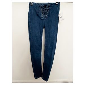 Free People Lace Up Jeggings